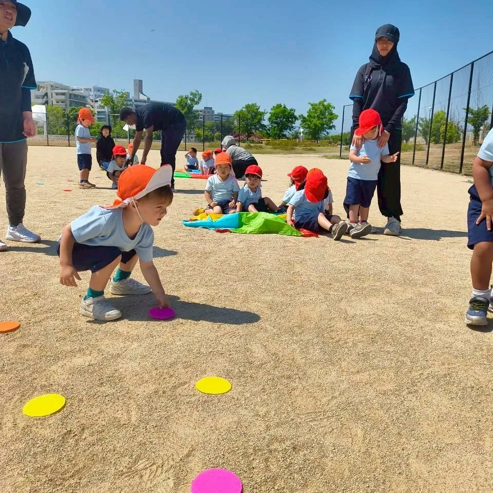 五月晴れの良い天気の日に皆で香椎浜中央公園へ遊びに行きました...
