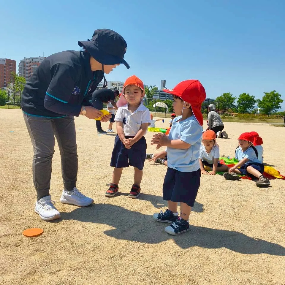 五月晴れの良い天気の日に皆で香椎浜中央公園へ遊びに行きました...