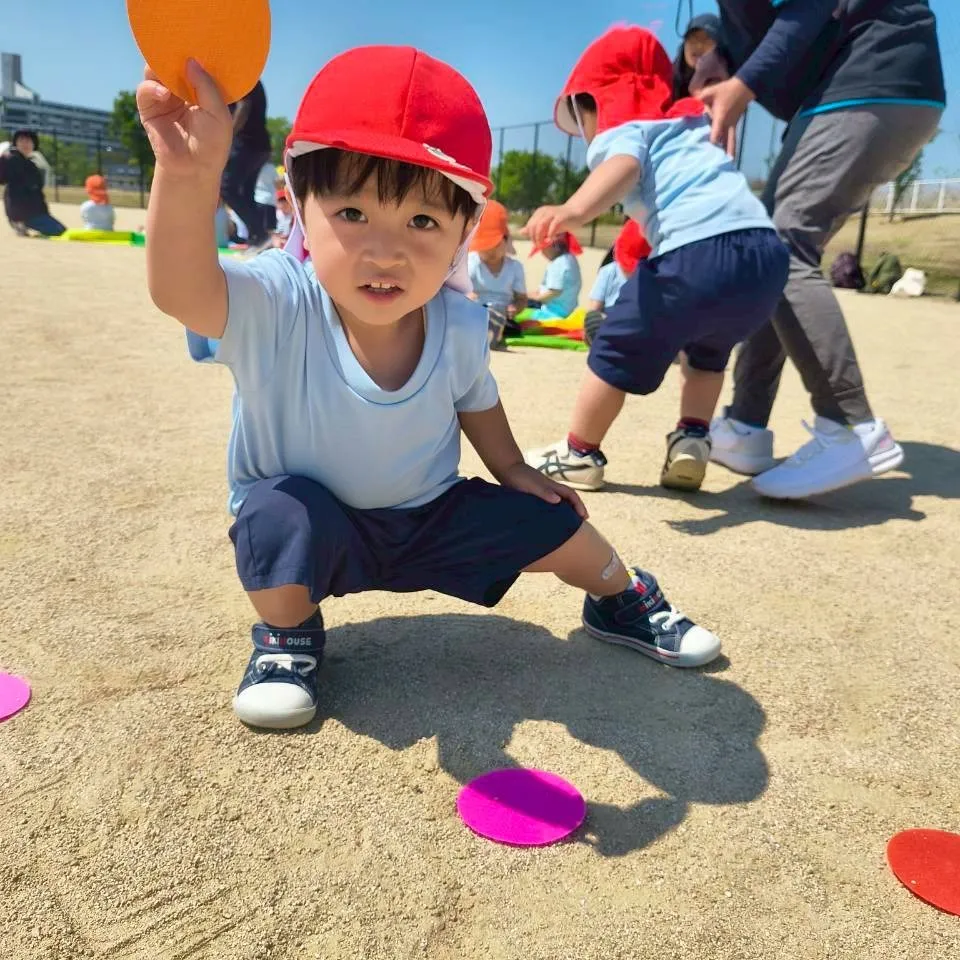 五月晴れの良い天気の日に皆で香椎浜中央公園へ遊びに行きました...