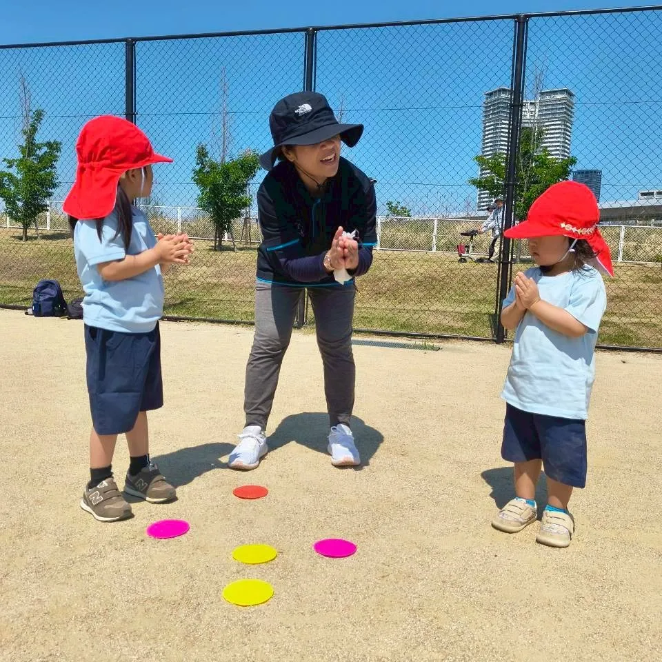 五月晴れの良い天気の日に皆で香椎浜中央公園へ遊びに行きました...